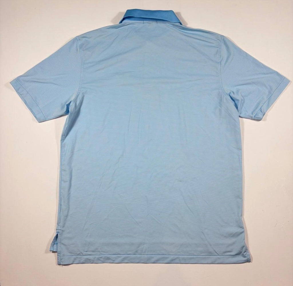 Peter Millar Striped Blue Butterfield Country Club Polo SIZE L