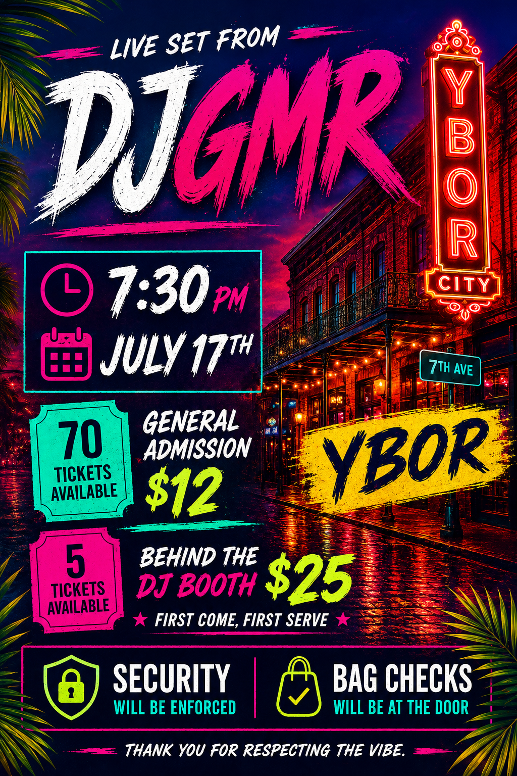 DJ Guemmer Live @ Ybor July 17th