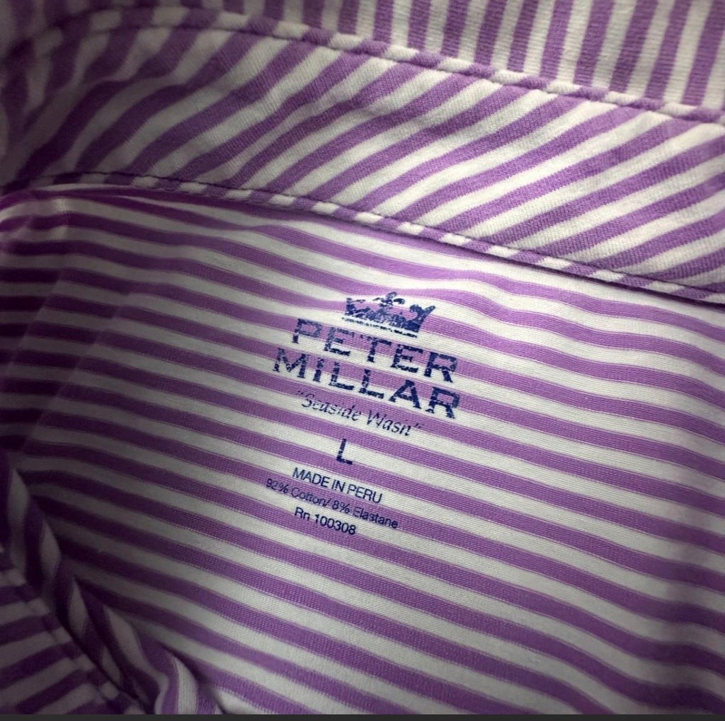 Peter Millar Purple Stripes SIZE L